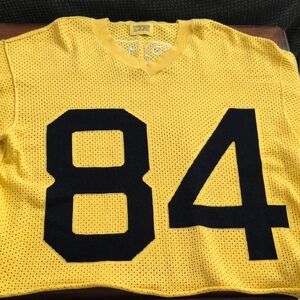 Yellow Mesh Jersey with Black Number